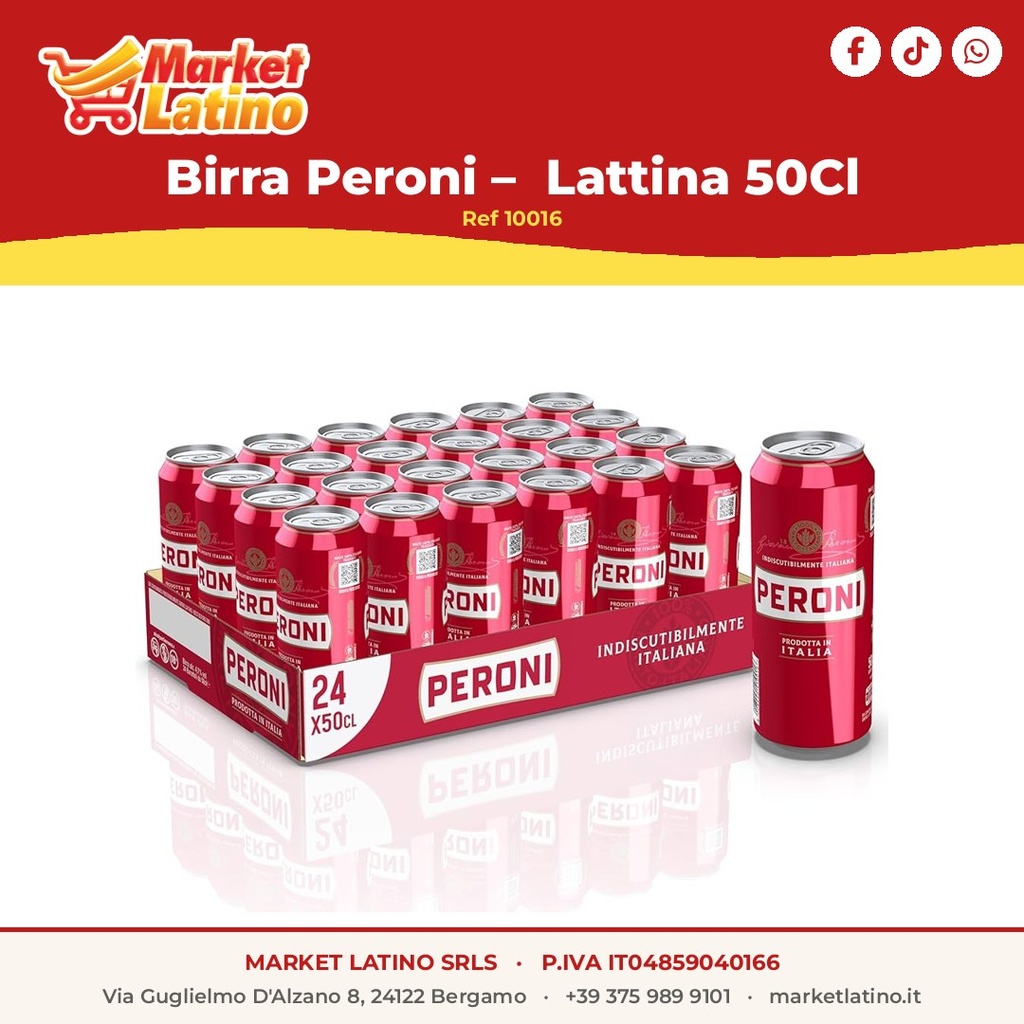 Birra Peroni – Lattina 50Cl