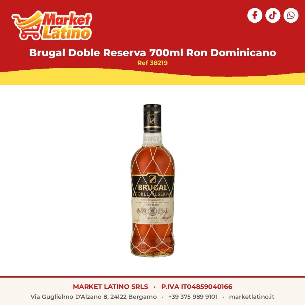 Brugal Doble Reserva 700ml Rum Dominicano