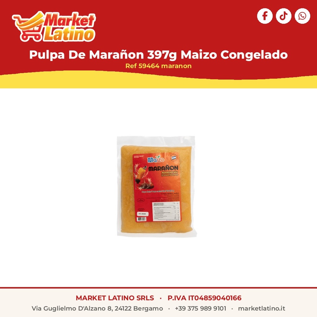 Pulpa De Marañon 397g Maizo Congelado