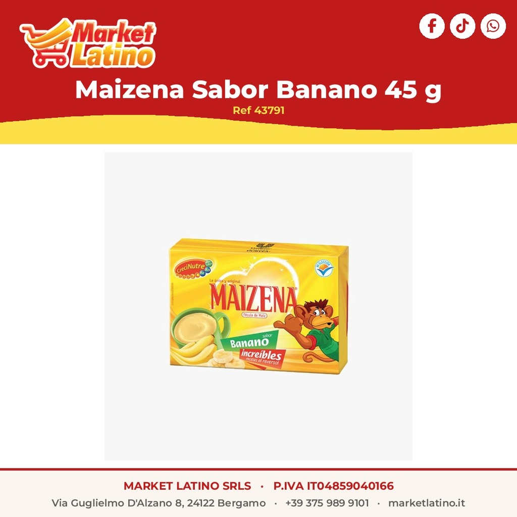 Maizena Sabor Banano 45 g