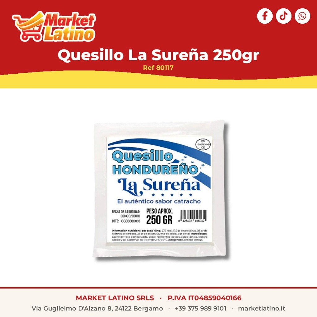 Quesillo La Sureña 250gr