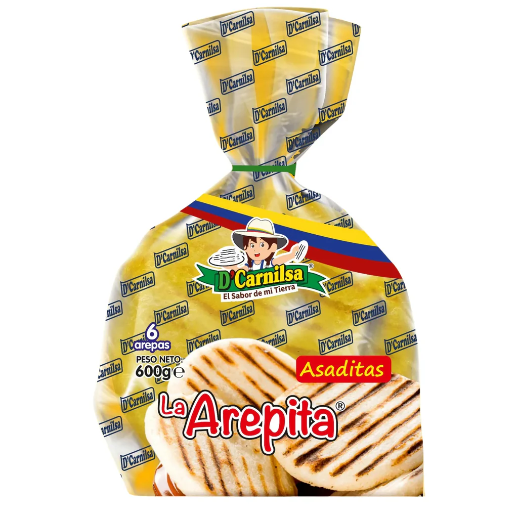 Arepa Amarilla 6 Arepas 800g D'carnilsa