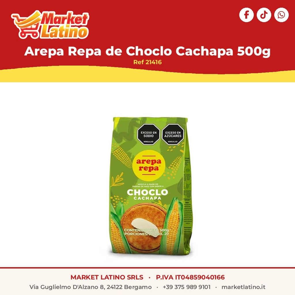 Arepa Repa di Granoturco Cachapa 500g