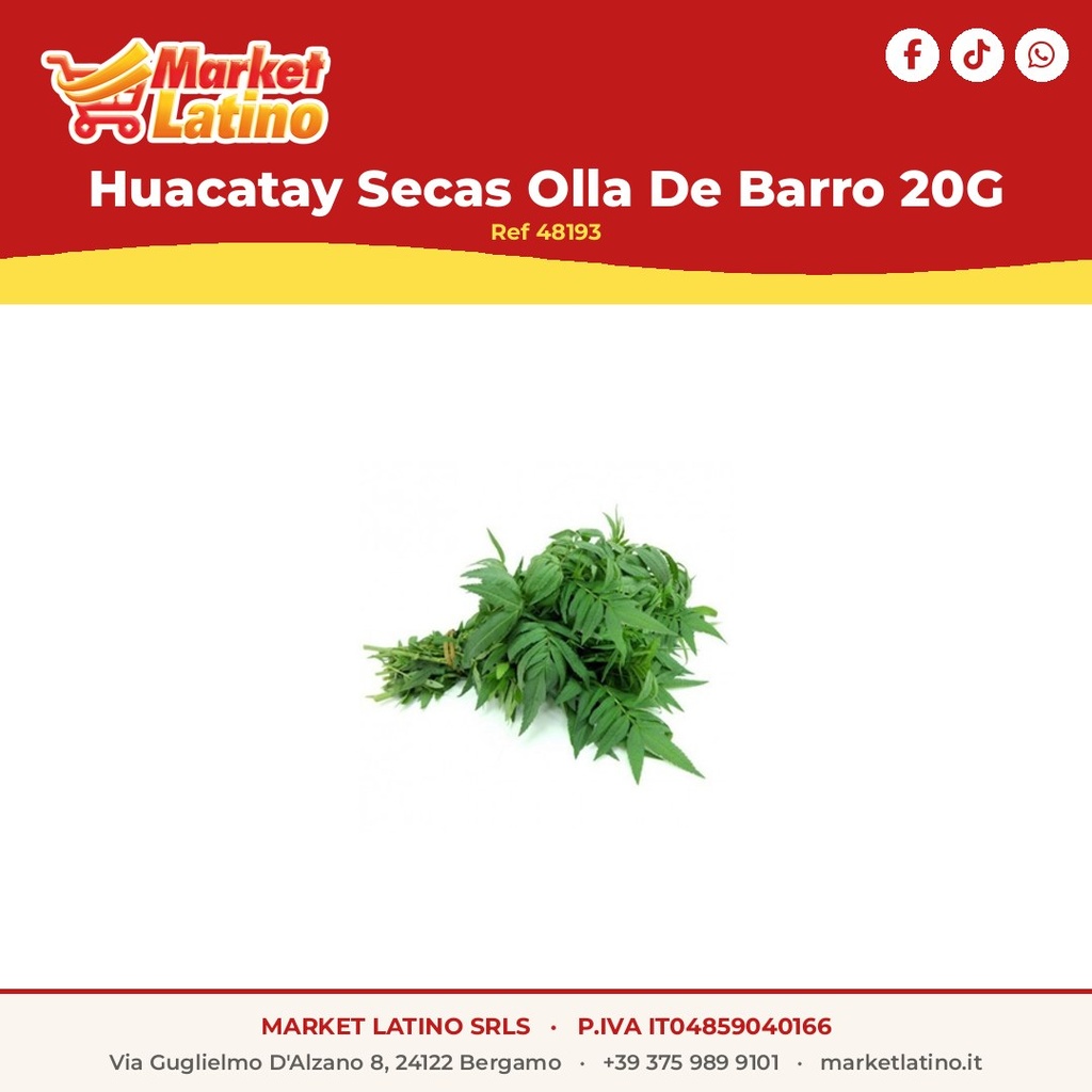 Huacatay Secas Olla De Barro 20G