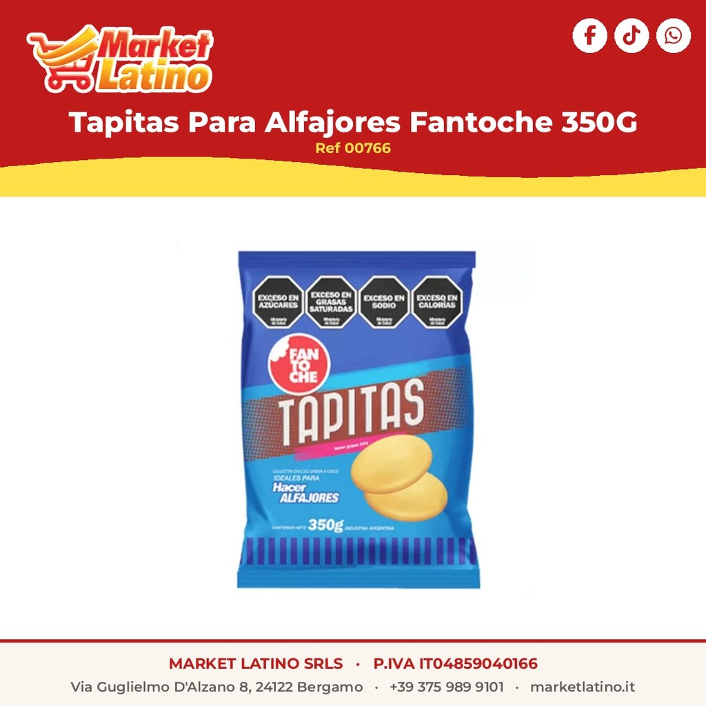 Tapitas Per Alfajori Fantoche 350G
