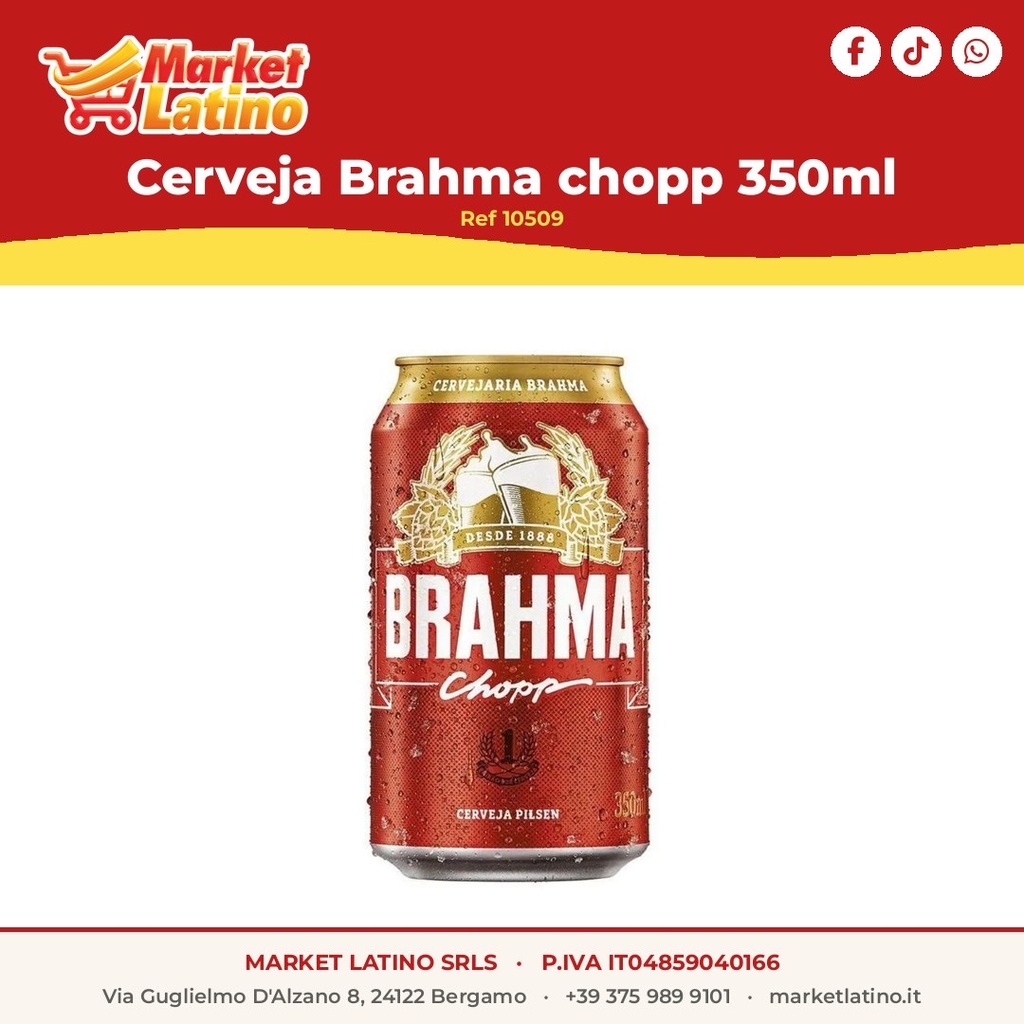 Cerveja Brahma chopp 350ml