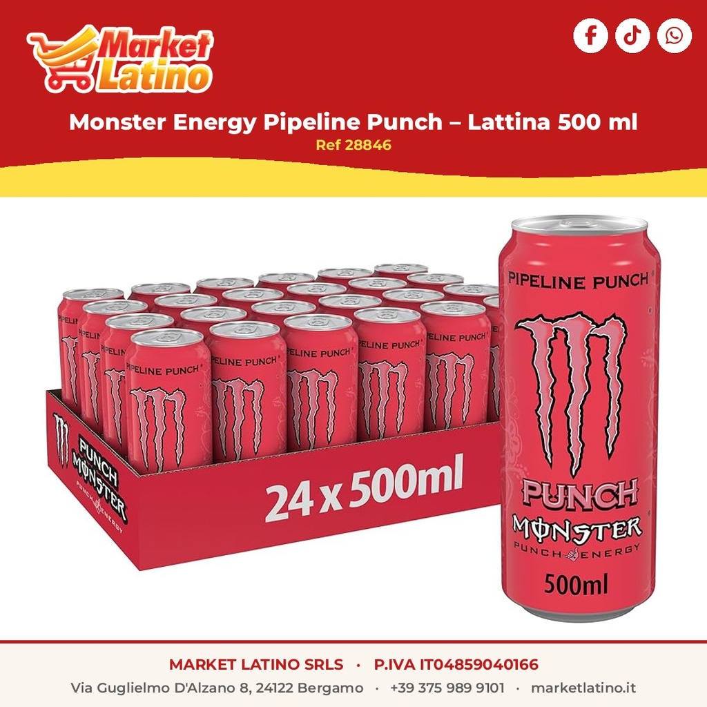 Monster Energy Pipeline Punch – Lattina 500 ml