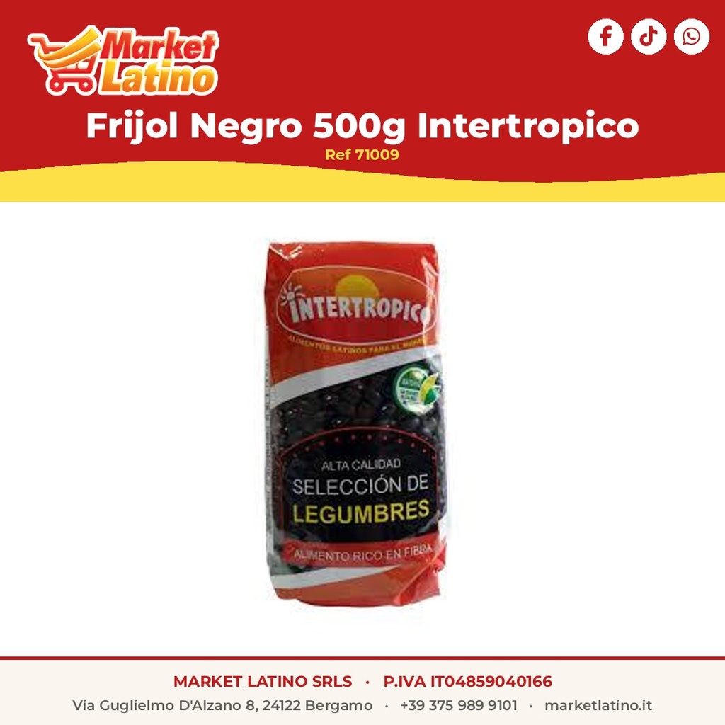 Fagioli Neri 500g Intertropico