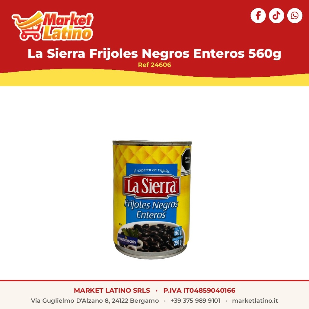 La Sierra Fagioli Neri Interi 560g