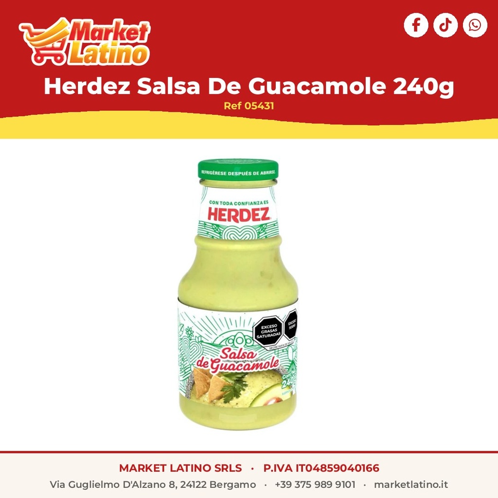 Herdez Salsa Di Avocado 240g