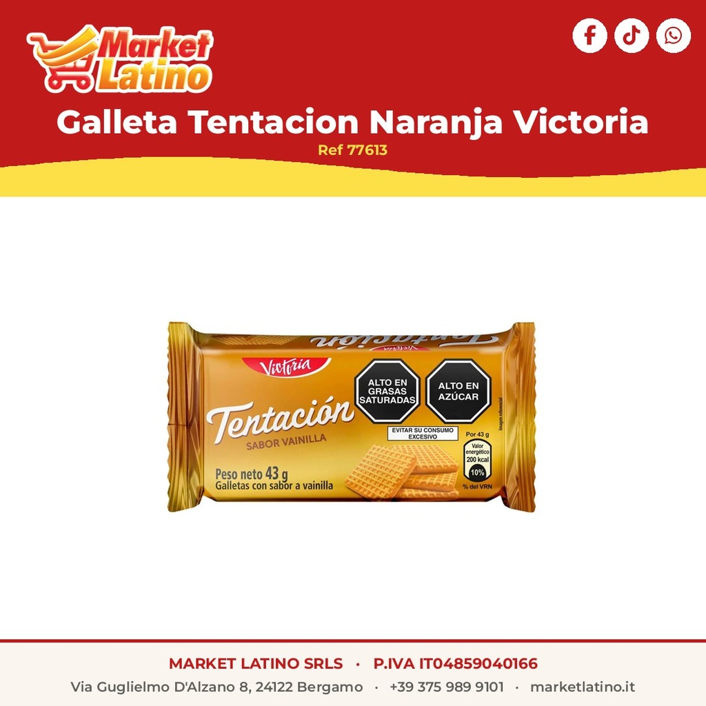 Galleta Tentacion Arancia Victoria