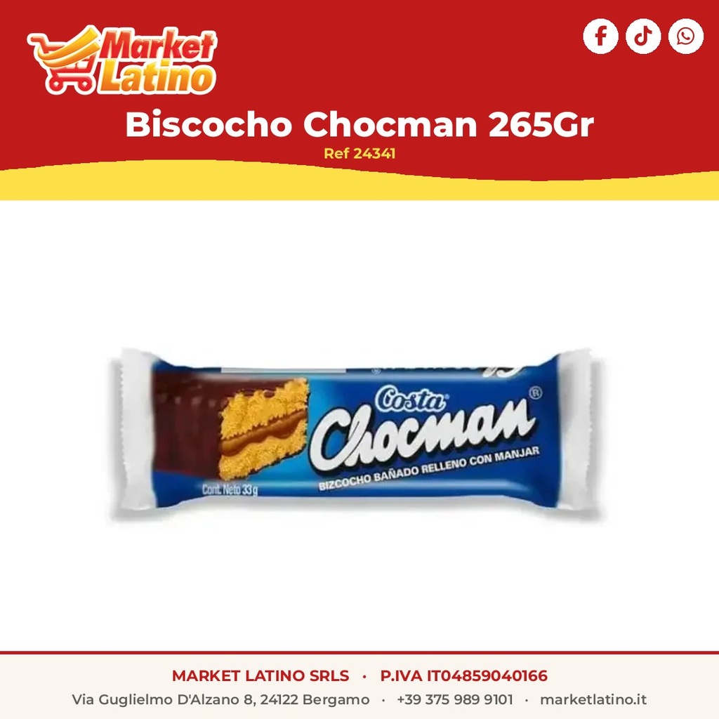 Biscocho Chocman 44Gr 