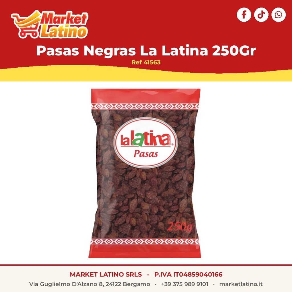 Uva Passa Nera La Latina 250Gr