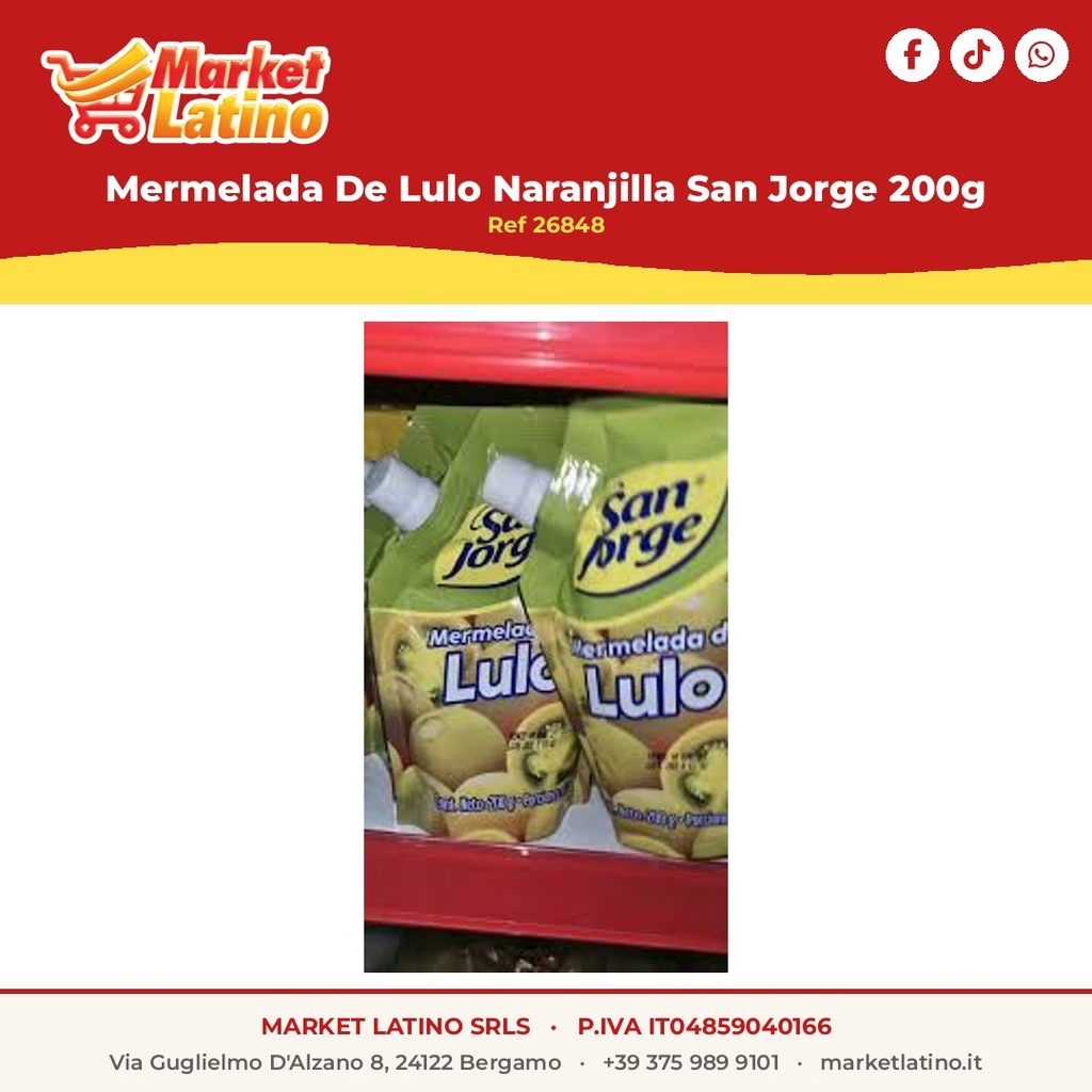 Marmellata Di Lulo Naranjilla San Jorge 200g