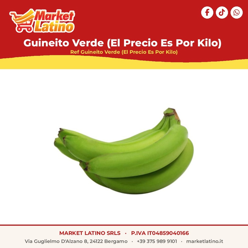 Guineito Verde (Il Prezzo È Per Chilogrammo)