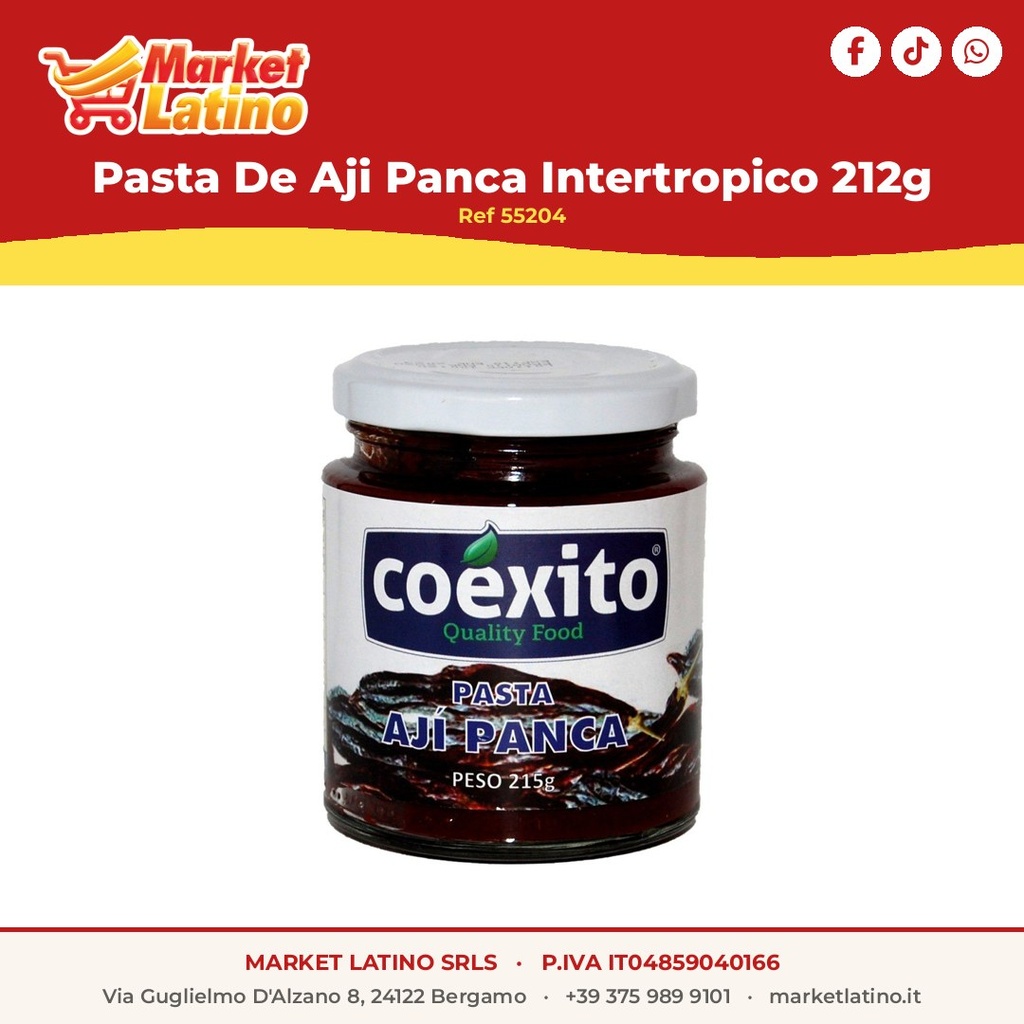 Pasta De Aji Panca Intertropico 212g