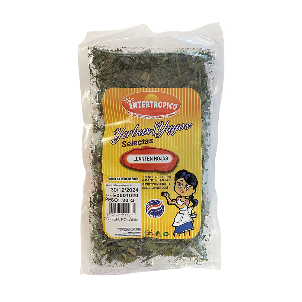 Llanten Hojas Yerbas Intertropico 30g 
