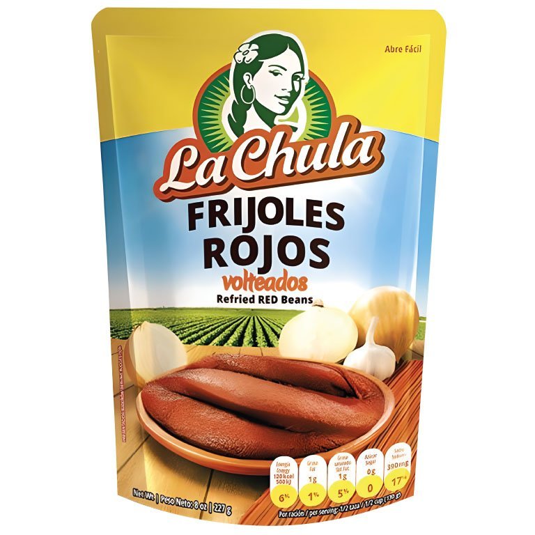 Frijol Rojos Volteado 28oz La Chula