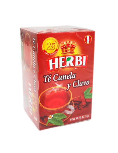Herbi Te De Canela Y Clavo 25 Sobres