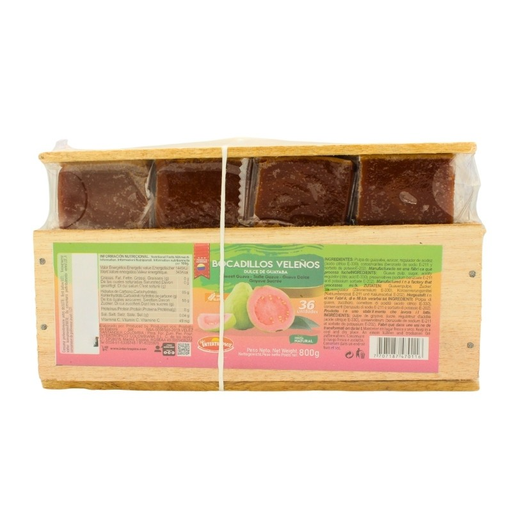 [70116] Bocadillos Veleños De Guayaba De Madera 800g 36Und