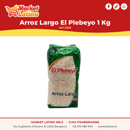 Arroz Largo El Plebeyo 1 Kg