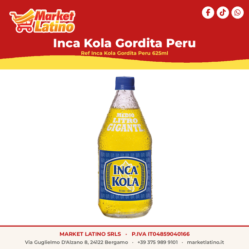 [Inca Kola Gordita Peru 625ml] Inca Kola Gordita Perù