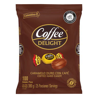 [01771] ​Caramelos Duros Coffee Delight Colombina – 100 Unidades – 380 g
