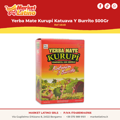 [4648] Yerba Mate Kurupi Katuava Y Burrito 500Gr