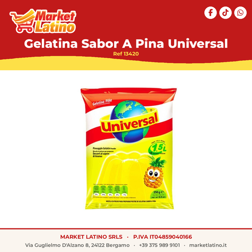 [13420] Gelatina Sabor A Pina Universal