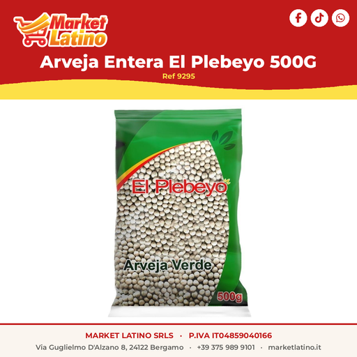 [9295] Piselli Interi El Plebeyo 500G