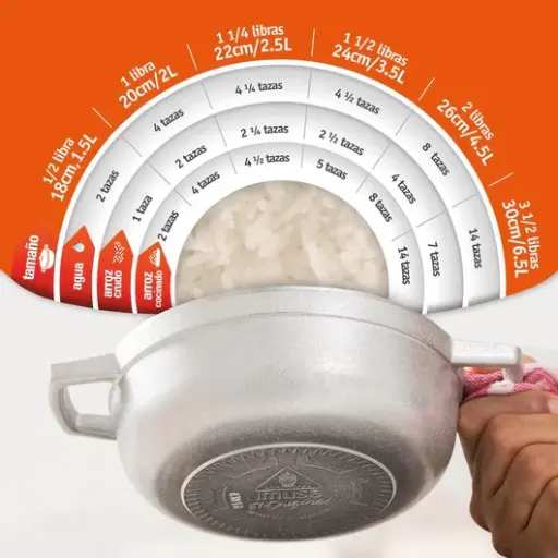 [04136] Caldero Imusa 22.5cm Aluminio Fundido con Tapa Fundida