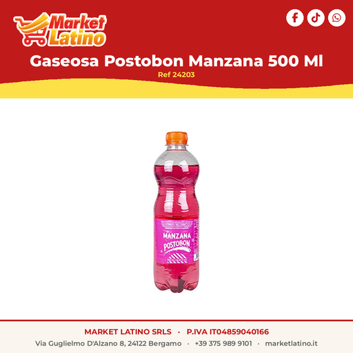 [24203] Gassosa Postobon Mela 500 Ml
