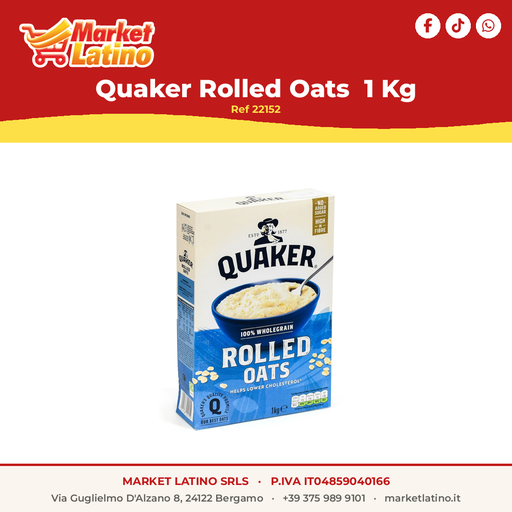 [22152] Quaker Rolled Oats 1 Kg