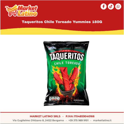 [13595] Taqueritos Chile Toreado Yummies 180G