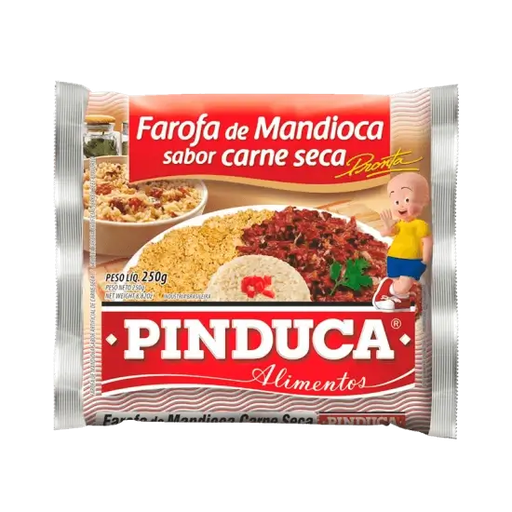 [2208] Farofa De Mandioca Pinduca Carne Seca 250G
