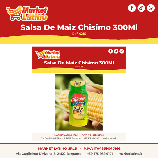 [4215] Salsa Di Mais Chisimo 300Ml