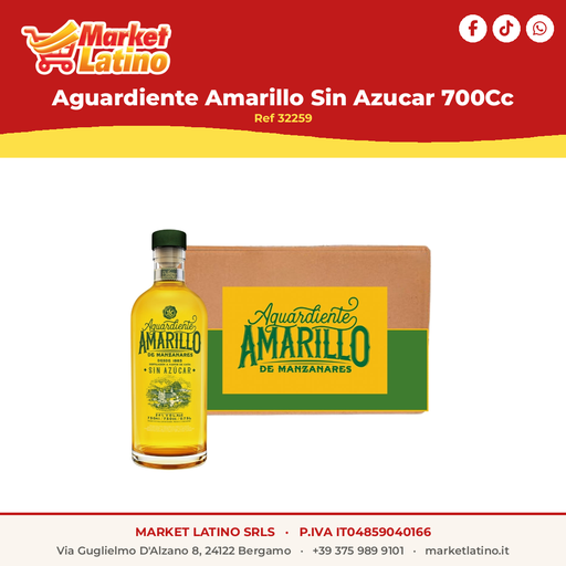 [32259] Aguardiente Giallo Senza Zucchero 700Cc