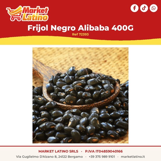 [72393] Fagioli Neri Alibaba 400G