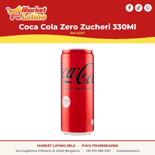 [56247] Coca Cola Zero Zucheri 330Ml