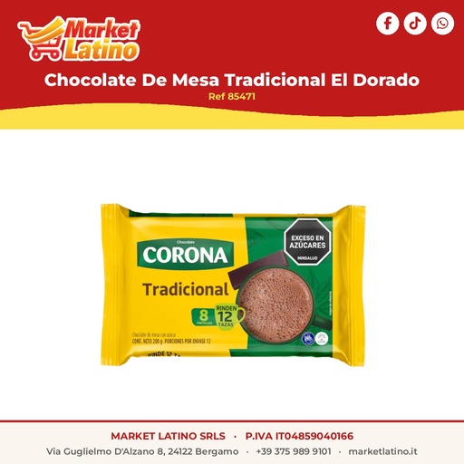[85471] Chocolate De Mesa Tradicional El Dorado