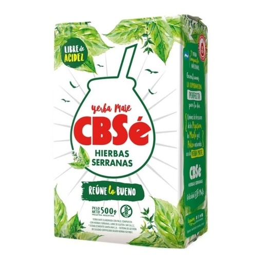 [5338] Yerba Mate Cbse Hierbas Serranas – 500 G 