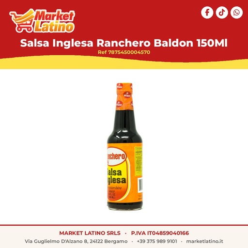 [7875450004570] Salsa Inglesa Ranchero Baldon 150Ml