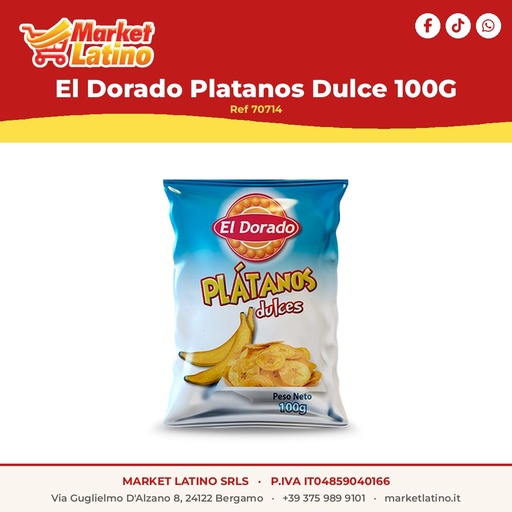 [70714] El Dorado Platanitos Dulce 100G