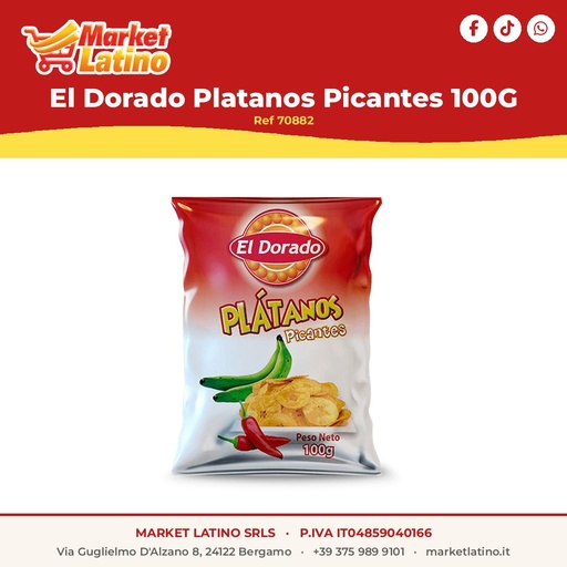 [70882] El Dorado Platanos Picantes 100G
