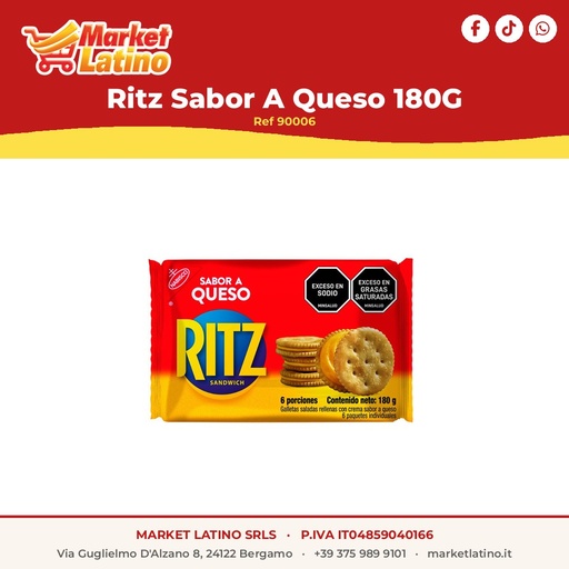 [90006] Ritz Sabor A Queso 180G