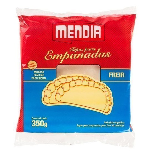 [0635] Tapas Para Empanadas 350 gr 12 Und Congeladas Para Freir