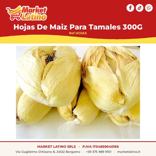[HOJAS] Foglie di Mais per Tamales 300G