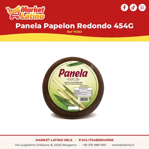 [70561] Panela Papelon Redondo 454G