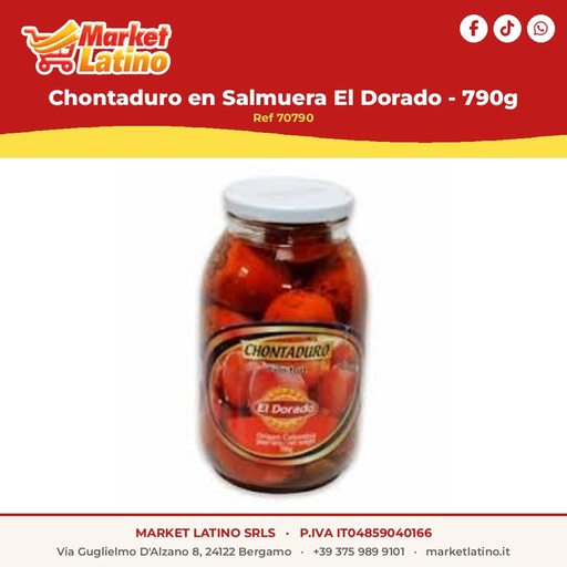 [70790] Chontaduro in salamoia El Dorado - 790g