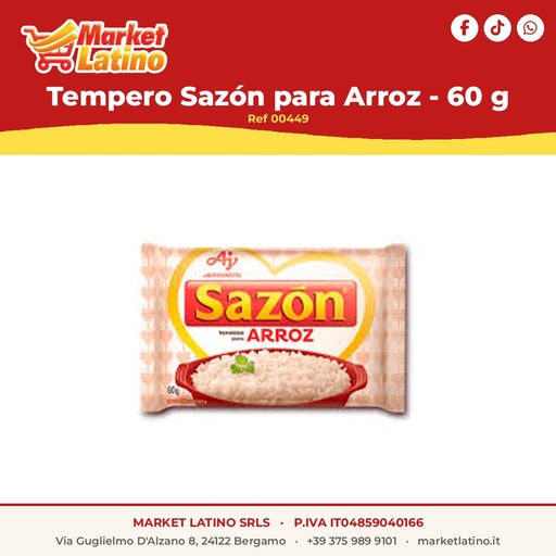 [00449] Tempero Sazón per Riso - 60 g